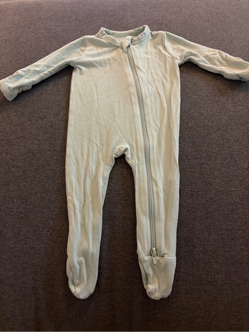 Kyte BABY Pale Mint Footed One-Piece Pajamas
